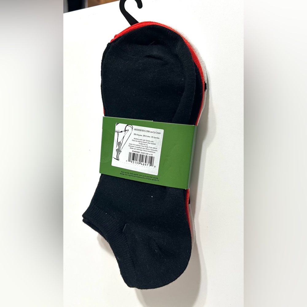 NWT Kate Spade Low Cut Socks, Polka Dots and Ladybug - Picture 5 of 5